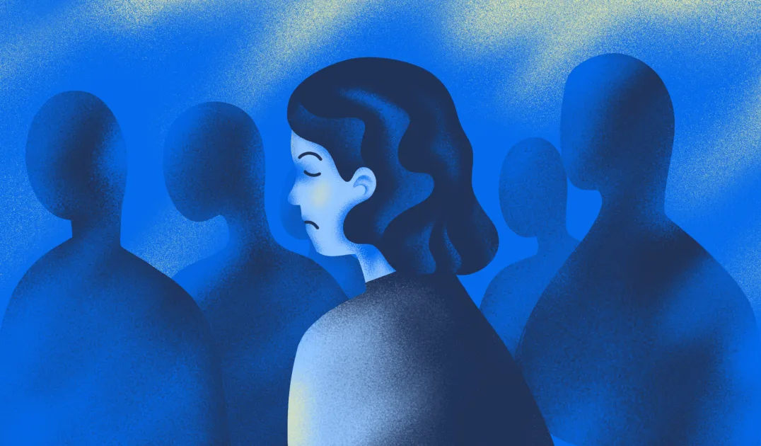 Обложка книги о одиночестве с изображением спокойного пейзажа и мягкими цветами